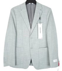 NWT CALVIN KLEIN Slim Fit Soft Stretch Mint Green Sport Coat Blazer 38R