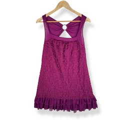 Y2K Ruffle Mini Dress Juniors Size XL Party Flapper Bratz Disco Club Coquette
