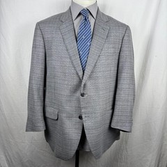 Copley 1883 Reda Super 110s Wool Sport Coat Blazer 46R Gray Check Canada