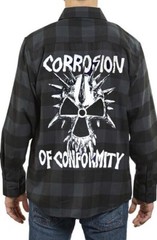 CORROSION OF COMFORMIT Heavy Metal Band Men’s Plaid Flannel (Multiple Variations