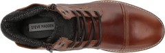 Steve Madden Men’s Bayun Combat Boot, Cognac Leather – US 11