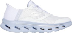 Skechers Women’s Go Walk Glide Step 2.0 Belah Hands Free – White/Lavender – 12 B