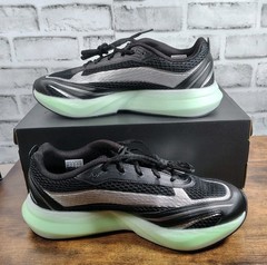 adidas Lightblaze Glow Core Black Silver Metallic Lime Burst JP6321 Men’s 9.5