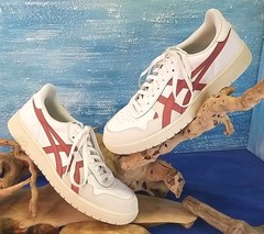 Asics Japan S Men’s Size 11.5 US White Red Shoes Sneaker Low Top Suede Leather