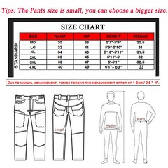 Tactical Mens Cargo Pants Waterproof Work Hiking Combat Outdoor Trousers Pants