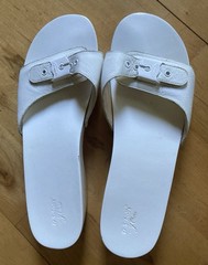 Dr. Scholls / JCrew Original All-white Sandals 10M Limited Edition/Brides