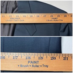 90s Pal Zileri Loro Piana Suit 2 Piece 42L (36×33 Cuffed) 2B0V Triple Pleated