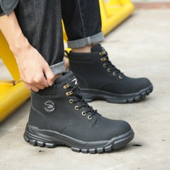 Mens Waterproof Work Boots Steel Toe Safety Shoes Indestructible Non Slip Boots
