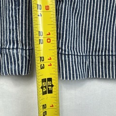 Purnell Striped Wide Leg Jeans Women’s Size 31 Blue White Railroad Denim