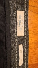 NWT Purnell Santa Barbara Workwear Size 12/31 Grey Wool Blend Skirt Herringbone