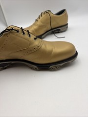 Foot-Joy DryJoys Mens Gold Purdue Shoes, Soft Spikes, Size 12
