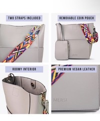 MERSI Demi Bucket Purse (Grey)