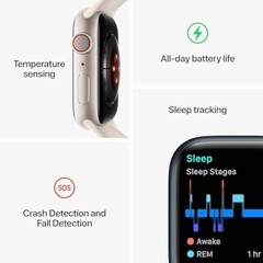 Apple Watch Series 9 [GPS + Cellular, 45mm] – Graphite Stainless Steel Case with