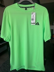 Men’s adidas Train Essentials Training Tee – lime burst / black