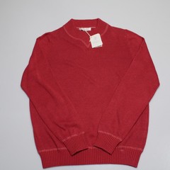 Brunello Cucinelli NWD Pullover Sweater Size 50 (US M) in Red Linen & Cotton