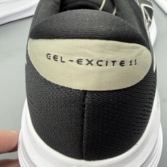 Asics Gel-Excite 11 Mens 14 4E Extra Wide Running Shoes Gym Training Black White