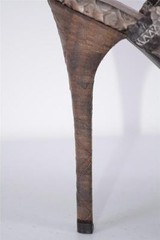 NEW BURBERRY PRORSUM $950 DEGRADE PYTHON SNAKESKIN NOVA CHECK SHOES~40 10