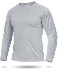 Men’s UPF 50+ Long Sleeve Lightweight UV Protection Sun Shirts Clothing