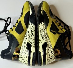 Steve Madden Barra Men’s Sz 10 Yellow Black Animal Print Sneakers Preowned Good