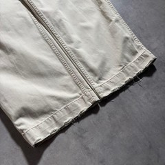 90s Ralph Lauren Wide Leg Chino Baker Military Pants Off White Vintage F/S