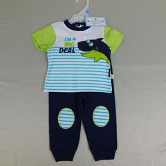 Duck Duck Goose Baby 2pc Shark Print T-Shirt & Jogger Outfit 6-9 Months #3167