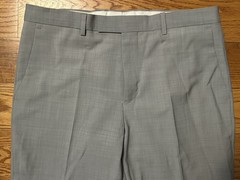 NWT! Mens Reiss Relief Slim Fit Single Button Peak Lapel 3-Piece Suit 38R 32W
