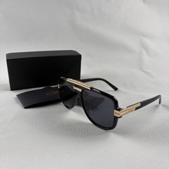 Cazal Black Gold Sunglasses Iconic Frame Classic Black Lens Included Box