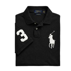 *NWT – POLO RALPH LAUREN Mens Big Pony Custom Fit Polo Shirt – BLACK – S – XXL