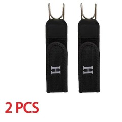 2PCS Tactical Metal Hook Elastic Belt Buckle-Less Invisible Waist Belt Closure