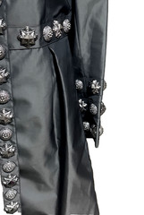 New Burberry Prorsum 2008 Runway Warrior Stud Jacket Trench Coat US 6 8 / IT 44