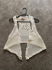 crochet vest women vintage