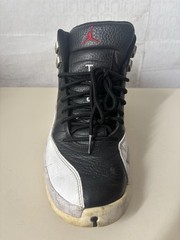 RIGHT SHOE Air Jordan Retro XII 12 Playoffs Men Size 9.5 Black White ct8013-006
