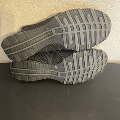 SKETCHERS Black Leather & Mesh Mary Jane Criss-Cross Straps ~ Size 8.5