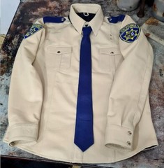 Men’s Real Cow Leather Highway Police Complete Uniform Breeches Shirt & Pant