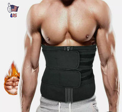 Men Neoprene Sauna Sweat Vest Body Shaper GYM Waist Trainer Fat Burner Shapewear