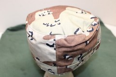 US Military Issue Cap Desert Storm Chocolate Chip Camouflage Hat Size 7 1/2