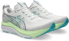 ASICS, Men’s, Gel-Kayano 33, White/Energy Aqua, 14, Wide – White/Energy Aqua – 1