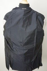 Pal Zileri Navy Blue Silk Blend 3 Pc Suit Jacket Pants Vest Sz 44R Brand New