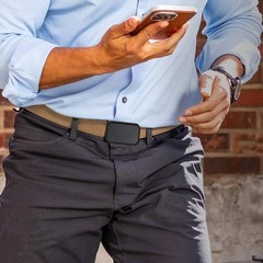 Mens Stretch Belt Quick Release Belt Magnetic Buckle Elastic Webbing