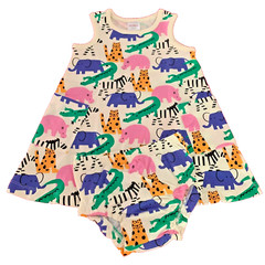 Hanna Andersson Adorable Animal Pocket Dress Set. Size 2 Years, 85 cm