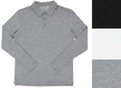 True Classic Men’s Polo Shirt Activewear Long Sleeve Collared Lightweight Jersey