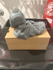 Adidas Kids Yeezy 450 Stone Marine Gray Low Top Lace-Up Knit Sneakers IG5530