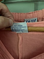 Oh My Gauze! Peach/Pink Lightweight Cotton Top and Pants Set L/XL