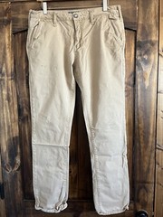 Buckle BKE Pants Mens Brown Tan Chino Khaki Jake Straight Casual 34×34 Pen Stain
