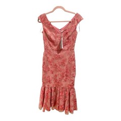 NWT Gal Meets Glam Cherry Blossom Floral Lace Midi Dress- Size 0