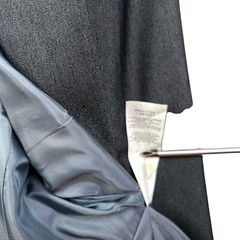 Tintoretto Womens Wool Blazer Single Button Double Vented Lined Gray Size 32*
