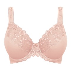 Women’s Sexy Lace Embroidered Bras Full Coverage Unlined Underwire Plus Size Bra