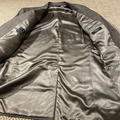 Jos A Bank 44L Long Nailhead Worsted Wool Mens Blazer Sport Coat Jacket