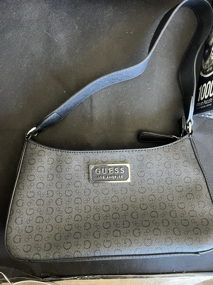 GUESS Women’s Handbag G Monogram Shoulder Bag Black