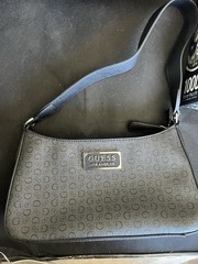 GUESS Women’s Handbag G Monogram Shoulder Bag Black